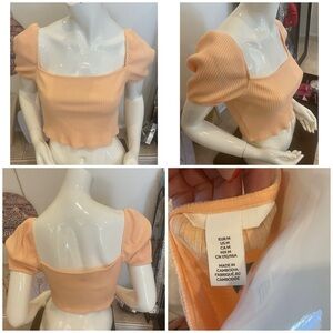 Crop Ribbed Women's Top